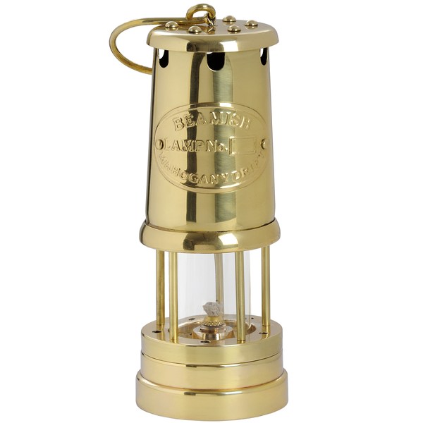 Medium Solid Brass Miners lamp From Hill Interiors
