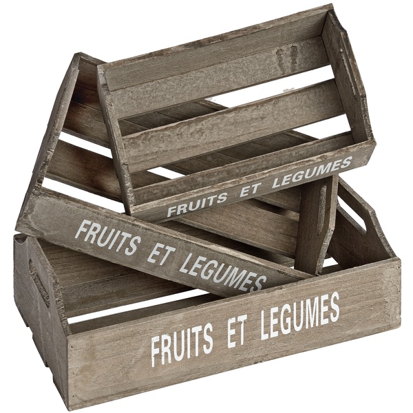 Set Of 3 Fruit & Veg Trays