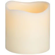  6  X  6  Inch  Ivory  Led  Candle