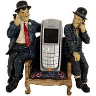 LAUREL & HARDY CHAIR PHONE HOLDER   SPECIAL OFFER