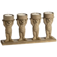 FOUR BEAR TEA LIGHT HOLDER