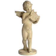  Cherub  Playing  Harp