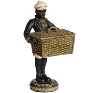 AFRICAN BOY WITH BASKET