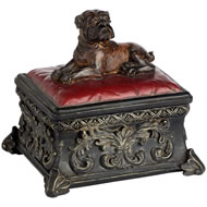 BULL DOG TRINKET BOX