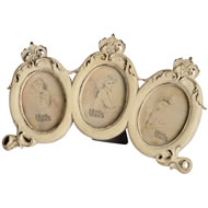  Victorian  3  Way  Cream  Photo  Frame