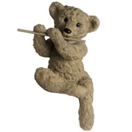  Teddy  Bear  Playing  The  Flute