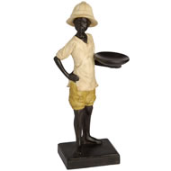  African  Boy  Standing  With  Bowl