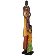AFRICAN MOTHER AND DAUGTHER