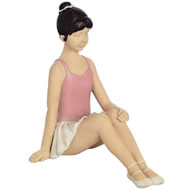  Little  Girl  Ballerina  Sitting