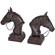  Pair  Horse  Head  Bookends