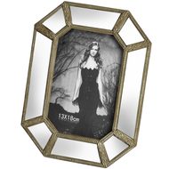  Antique  Mirrored  Photo  Frame  21  X  27cm