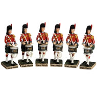 SET OF 6 (THE BLACK WATCH) SIDE DRUMMER (2031418)