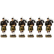 SET OF 6 MINI ARGYLL & SUTHERLAND PIPERS - 1056492