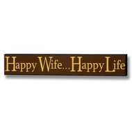  Happy  Wife  Happy  Life  Plaque
