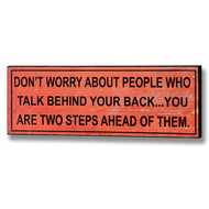  Two  Steps  Ahead  Plaque