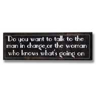  Man  In  Charge  Plaque