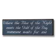  Blue  Of  The  Night  Plaque