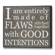  Entirely  Made  Of  Flaws  Plaque