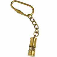 BRASS MINERS LAMP KEYRING