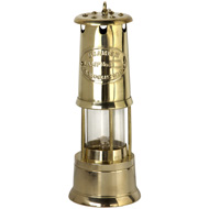 LARGE BRASS MINERS LAMP