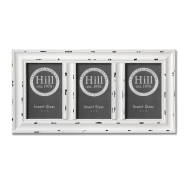  Antique  White  3  Way  Photo  Frame