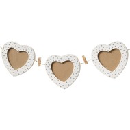  3  Heart  Photo  Frame  On  Rope