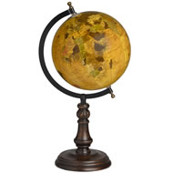  Quality  World  Globe  With  Wooden  Stand  8  Inch  Diameter