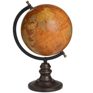  Quality  World  Globe  With  Wooden  Stand  8  Inch  Diameter