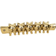 SOLID BRASS PIG KEYHOOK