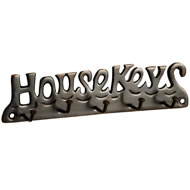 ANTIQUE FINISH HOUSE KEYS KEYRACK