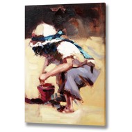  Little  Girl  Playing  Canvas
