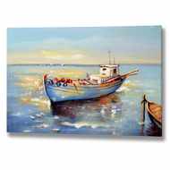  Handpainted  Boat  Canvas