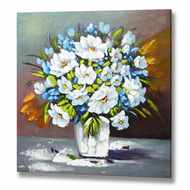  White  Flower  Canvas