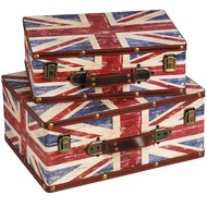  Vintage  British  Pair  Of  Cases