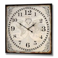  Square  World  Iron  Clock