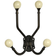  Antique  Double  Coat  Hook