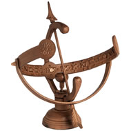 SUN DIAL IN RUST FINISH