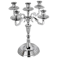 SILVER 5-LIGHTS CANDLEABRA