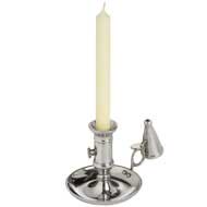 SILVER CHAMBERSTICK W/SNUFFER