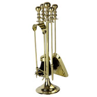 BRASS BALL TOP COMPANION SET SPECIAL OFFER