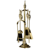 BRASS URN TOP COMPANION SET SPECIAL OFFER