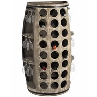  Loir  Large  Barrel  Wine  And  Glass  Holder