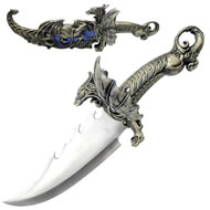 DRAGONQUEST DAGGER - STANDS ON SCABBARD SPECIAL OFFER