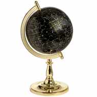  The  Sky  At  Night  Globe  With  Golden  Frame
