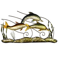 DOLPHINS SWIMMING