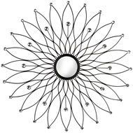 DIAMANTE METAL WALL MIRROR