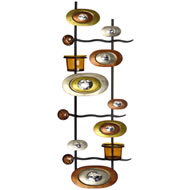 AMBER PAIR TEA LIGHT HOLDERS     SPECIAL OFFER