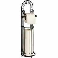  Black  Toilet  Roll  Holder  With  Storage