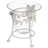  Glass  Bowl  On  Stand