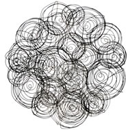  Swirly  Black  Designer  Metal  Wall  Art  Circular